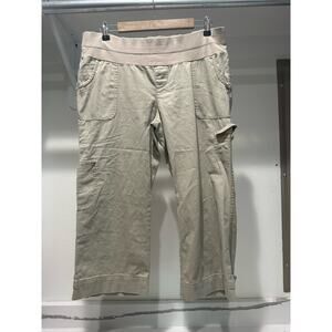 Amatti Maternity Pull-On Khaki‎ Cropped Pants Size Large